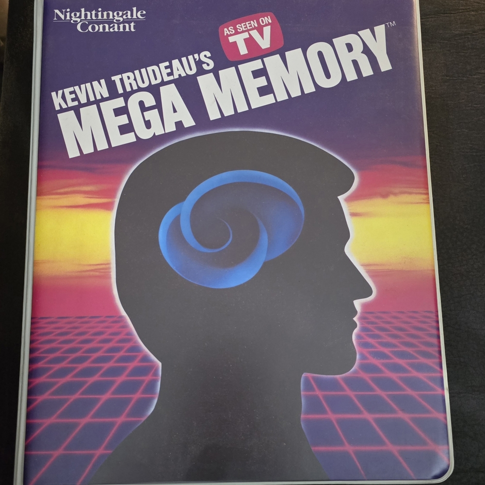 Vinatge, Kevin Trudeau's Mega Memory Audio Cassette Pocket Guide As Seen on TV